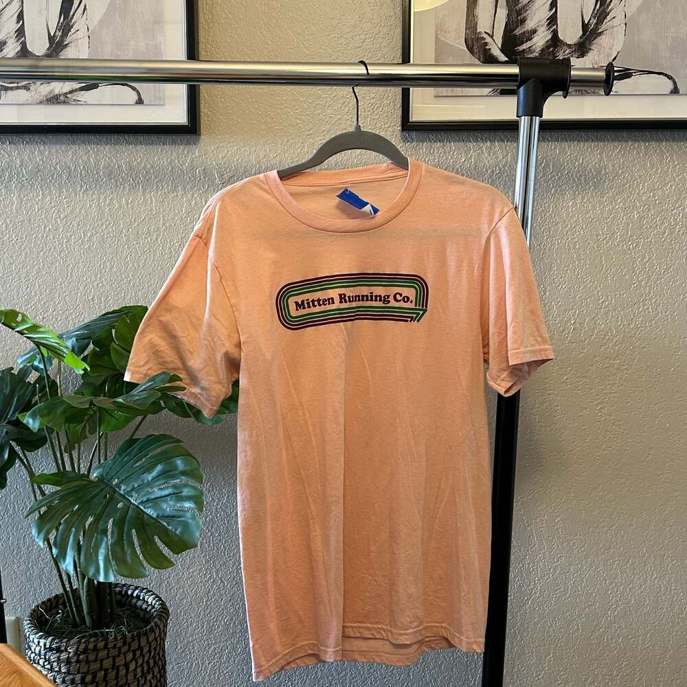 Mitten Running Co. Graphic T-Shirt Peach F10